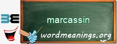 WordMeaning blackboard for marcassin